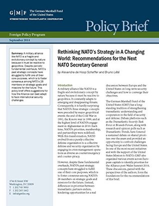 Read online Rethinking NATO's Strategy in A Changing World: Recommendations for the Next NATO Secretary General (Foreign and Security Policy brief) - Alexandra de Hoop Scheffer file in ePub