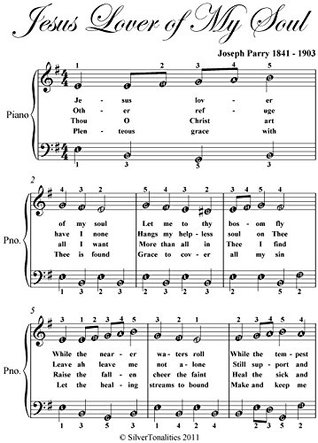 Read online Jesus Lover of My Soul Easy Piano Sheet Music - Joseph Parry file in ePub