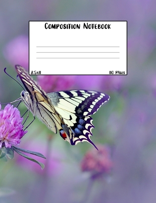 Read Online Composition Notebook: Cute Butterfly College Ruled Handwriting Story Telling and Memories Keepsake Blank Line Journal For Kids and Adults - Purple - Cindy Washington file in ePub