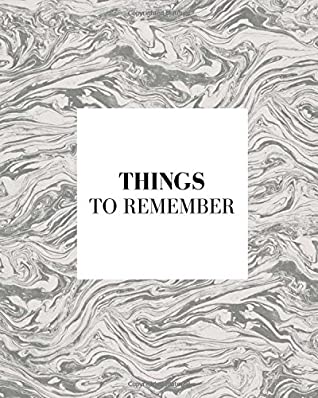 Full Download Things To Remember - Notebook: (8 x 10) Lined Journal / Composition Book, 100 Pages, Smooth Matte Cover -  file in PDF