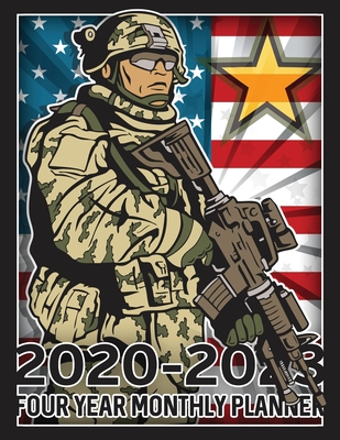 Download Proud Military Soldier 2020 - 2023 Four Year Monthly Planner: Calendar, Notebook Army American Flag - Infinity Army Planners | PDF