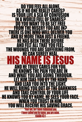 Download He Knows You By Name: 6x9 White Faux Wood Gospel Journal With 120 Blank Lined Pages, Christian Poem Witnessing Tract Notebook, Religious Books, Evangelism Tools - Nimble Muse Journals file in ePub