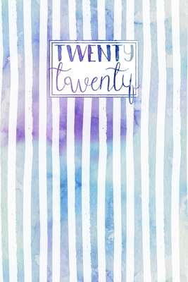 Download 2020: Diary A5 Week to View on 2 Pages Horizontal Weekly Journal Planner Organiser Blue & Purple Watercolour Stripes - Just Plan Books | ePub