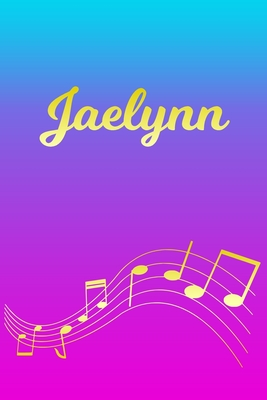 Read Online Jaelynn: Sheet Music Note Manuscript Notebook Paper Pink Blue Gold Personalized Letter J Initial Custom First Name Cover Musician Composer Instrument Composition Book 12 Staves a Page Staff Line Notepad Notation Guide Compose Write Songs - Createmusic Publications file in PDF