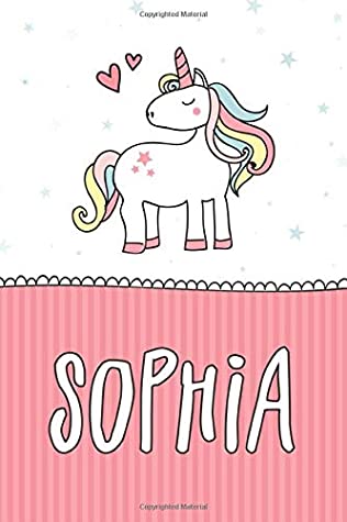 Read Online Sophia: Personalized With Name - Cute Notebook for Girls With Unicorn (Pink Pinstripe Journal) - Cute Notebook Factory file in PDF