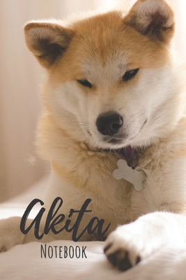Read Online Akita Notebook: 120 pages, 6x9 - Lined Akita Notebook / Journal - Great Accessories & Gift Idea for Akita Owner & Lover. Great Notepad for Shopping Lists, Daily  List, Dog Mom Gifts or Present for Dog Lovers - I Love Doggy | ePub