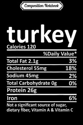 Full Download Composition Notebook: Turkey Nutrition Thanksgiving Costume Food Facts Christmas Journal/Notebook Blank Lined Ruled 6x9 100 Pages - Rosalinde Bode file in PDF