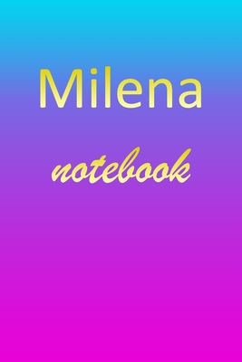 Read Online Milena: Blank Notebook Wide Ruled Lined Paper Notepad Writing Pad Practice Journal Custom Personalized First Name Initial M Blue Purple Gold Taking Class Notes, Homework, Studying School Homeschool & University Organizer Daybook - Mynotebook Publishing file in PDF
