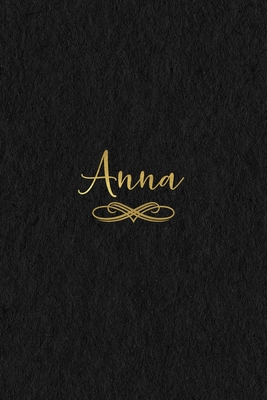Download Anna: Personalized Journal to Write In Black Gold Custom Name Line Notebook - Jessica Ashley | PDF