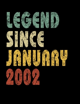 Download Legend Since January 2002: Retro Birthday Gift Notebook With Lined College Ruled Paper. Funny Quote Sayings Back To School 8.5 x 11 Notepad Journal For Taking Notes For Boys & Girls For People Born In January 2002. -  file in ePub