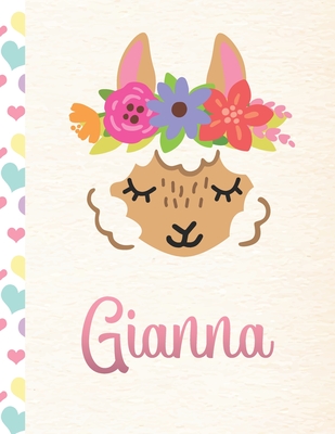 Read Gianna: Personalized Llama Journal For Girls - 8.5x11 110 Pages Notebook/Diary With Pink Name - Llama Journals | PDF
